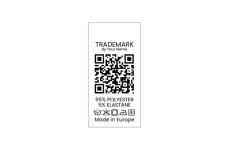 Tekstilne etikete za njegu rublja Model TC-M183