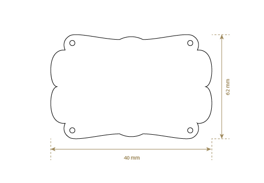 Etikete od umjetne kože Model EP-M142