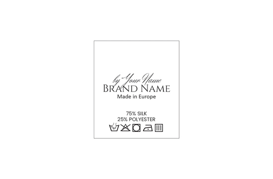 Tekstilne etikete za održavanje odjeće Model TC-M195