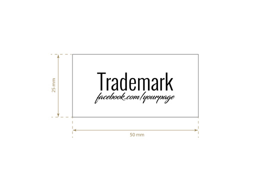 Tiskane tekstilne etikete Model TL-M44