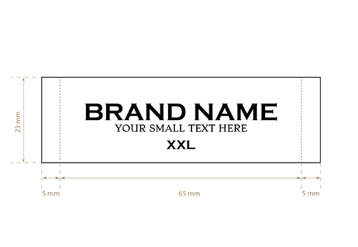 Tkane etikete Broad Style Model WL-M29