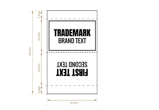 Tkane etikete Usual Style Model WL-M50
