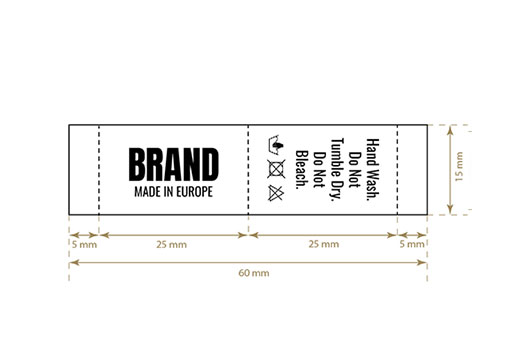 Tkane etikete Low Style Model WL-M59